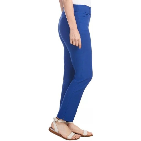 Hilary Radley Womens Size XL Mazarine Blue Mid Rise Built-in Tummy Control Pants - Picture 7 of 15
